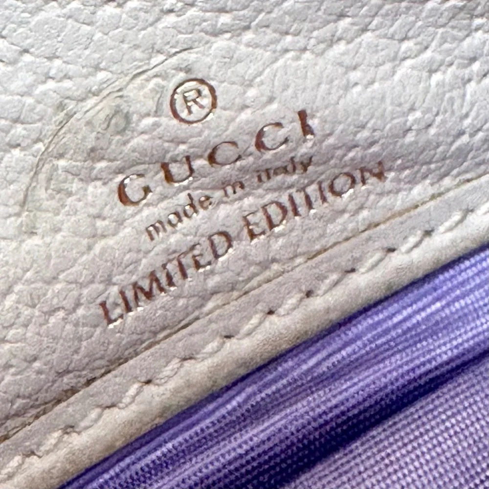 Gucci Flora Canvas Marmont Long Wallet on Chain Limited Edition w/Box & Dust Bag - Picture 6 of 15